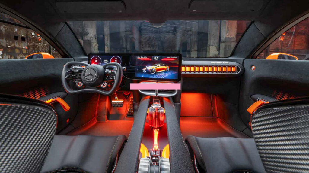 AMG GT XX Concept Dashboard and Steering Yoke
